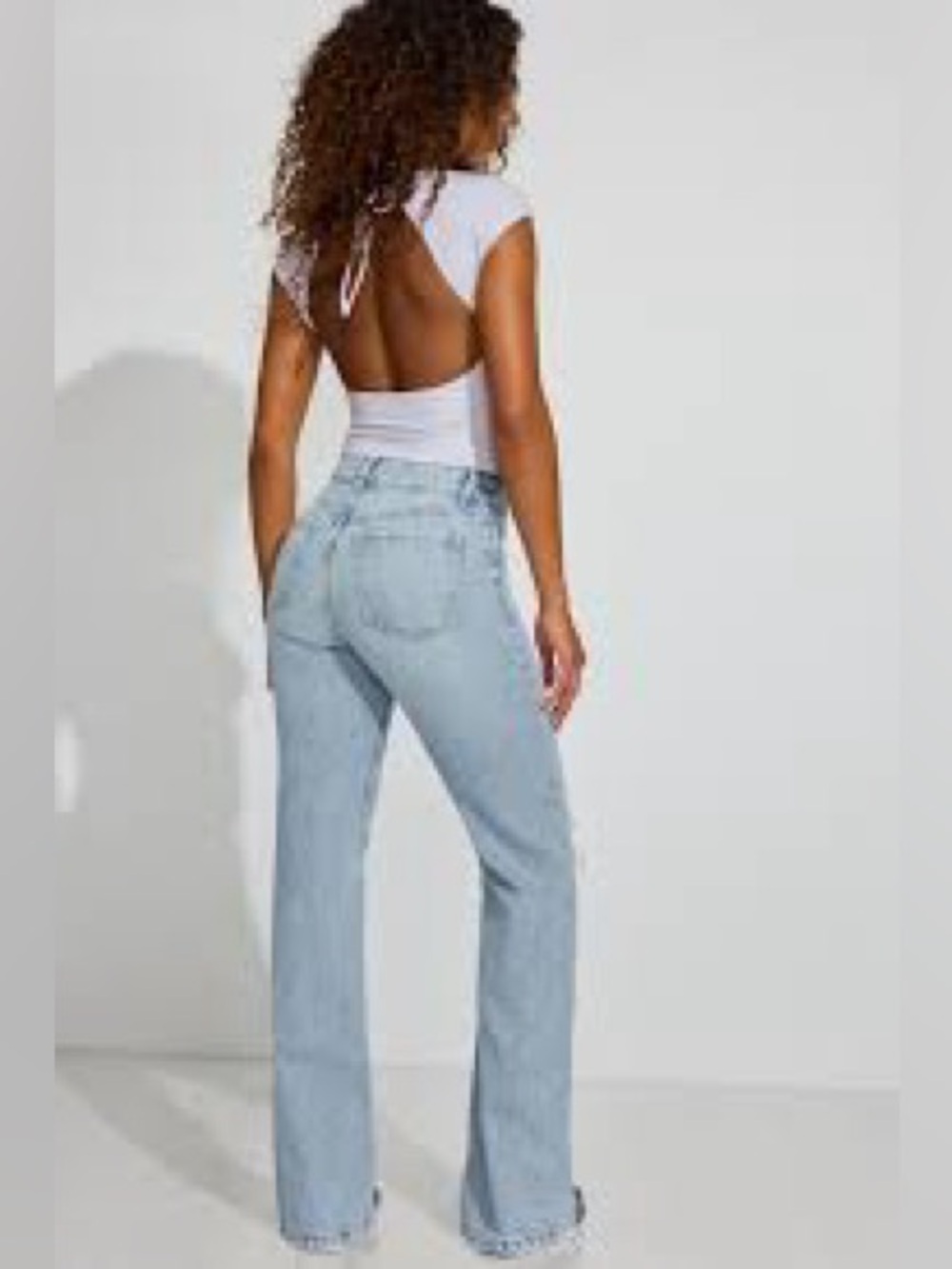 Garage Light Blue Straight-Leg Women’s Jeans